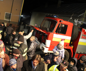 Slávnostné odovzdanie zrepasovanej hasičskej techniky Tatra 815 