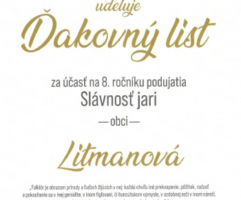 SLÁVNOSŤ JARI - 01.05.2022