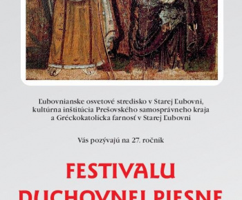 FESTIVAL DUCHOVNEJ PIESNE 2022 FESTIVAL DUCHOVNEJ PIESNE 2022