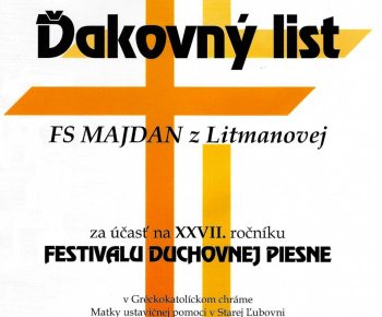 FESTIVAL DUCHOVNEJ PIESNE 2022