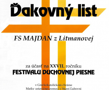 FESTIVAL DUCHOVNEJ PIESNE 2022 FESTIVAL DUCHOVNEJ PIESNE 2022