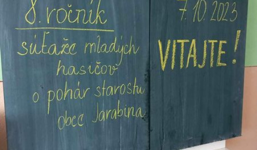 8.ročník súťaže mladých hasičov o pohár starostu obce Jarabina 2023 