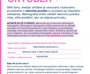 aktuality / Ružový október – spojme mestá a obce na Slovensku pre zdravie žien - foto