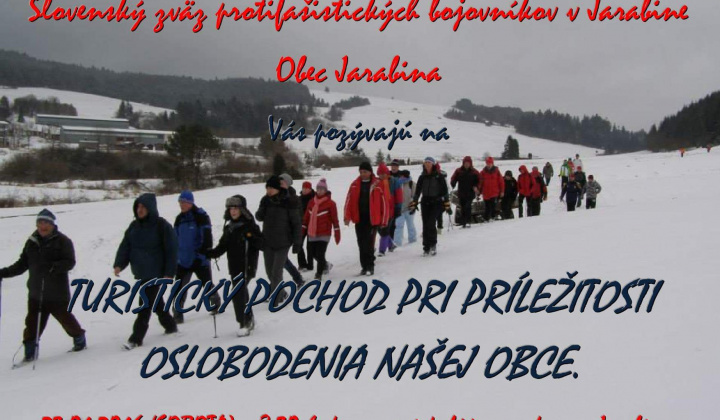 Turistický pochod pri príležitosti oslobodenia obce Jarabina 23.01.2016