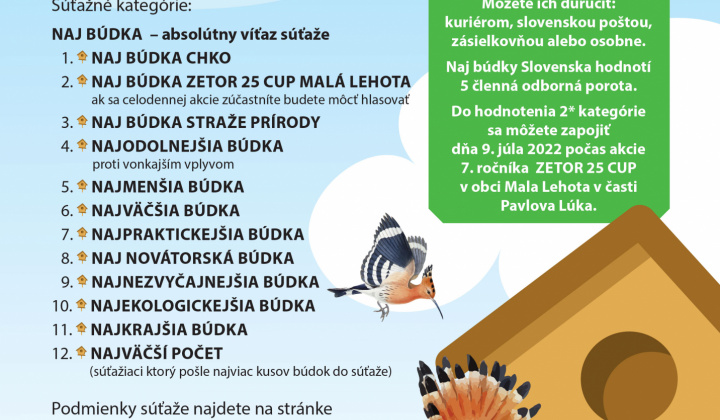 1. ročník súťaže O NAJ BÚDKU SLOVENSKA pre rok 2022