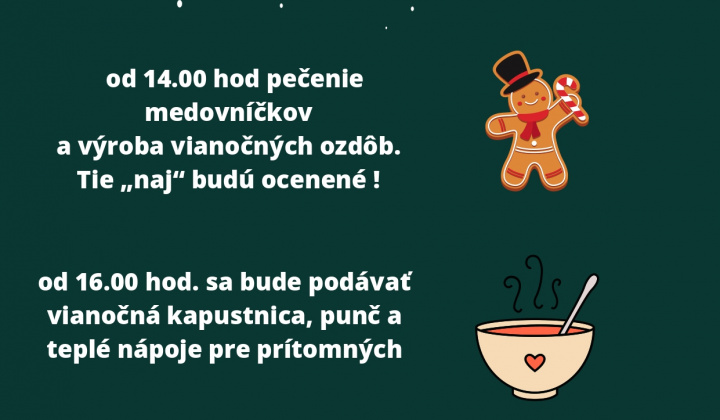 Vianočný čas - 10.12.2022 v Areáli kultúrneho domu v Litmanovej od 14.00 hod.