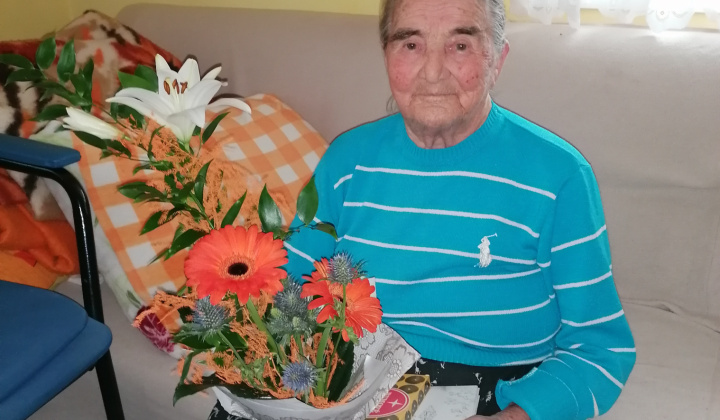 Gratulácia pani Kataríne Vislockej - 90 rokov 