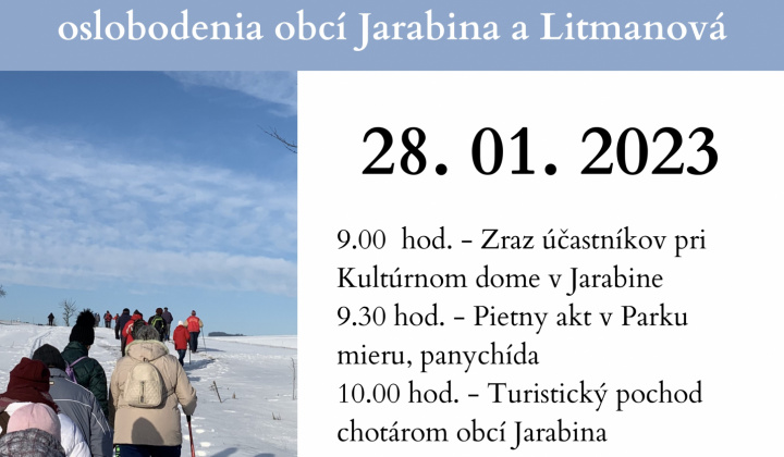 Turistický pochod pri príležitosti 78. výročia oslobodenia obcí Jarabina a Litmanová