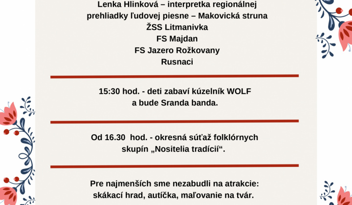 Litmanovské slávnosti - 29.07.2023