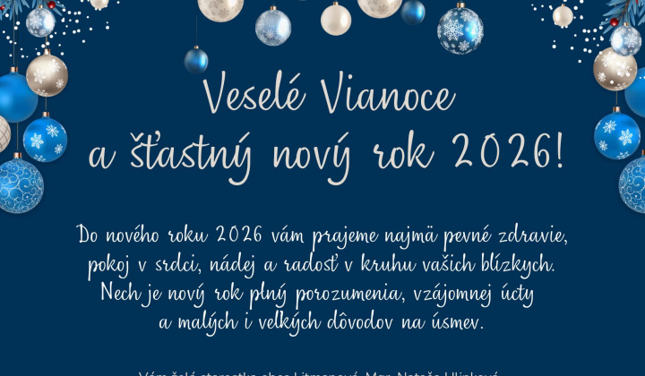 Veselé Vianoce a šťastný nový rok 2026!
