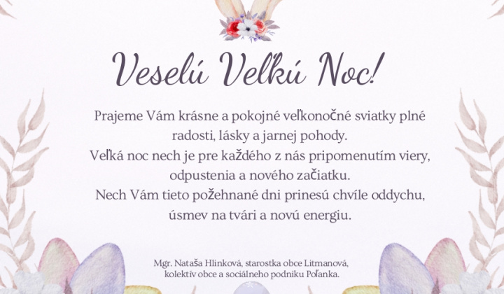 Veselú Veľkú Noc!