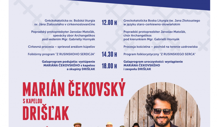 Pozvánka - Slávnosti kultúry LEMKOV-RUSÍNOV - 21.07.2019